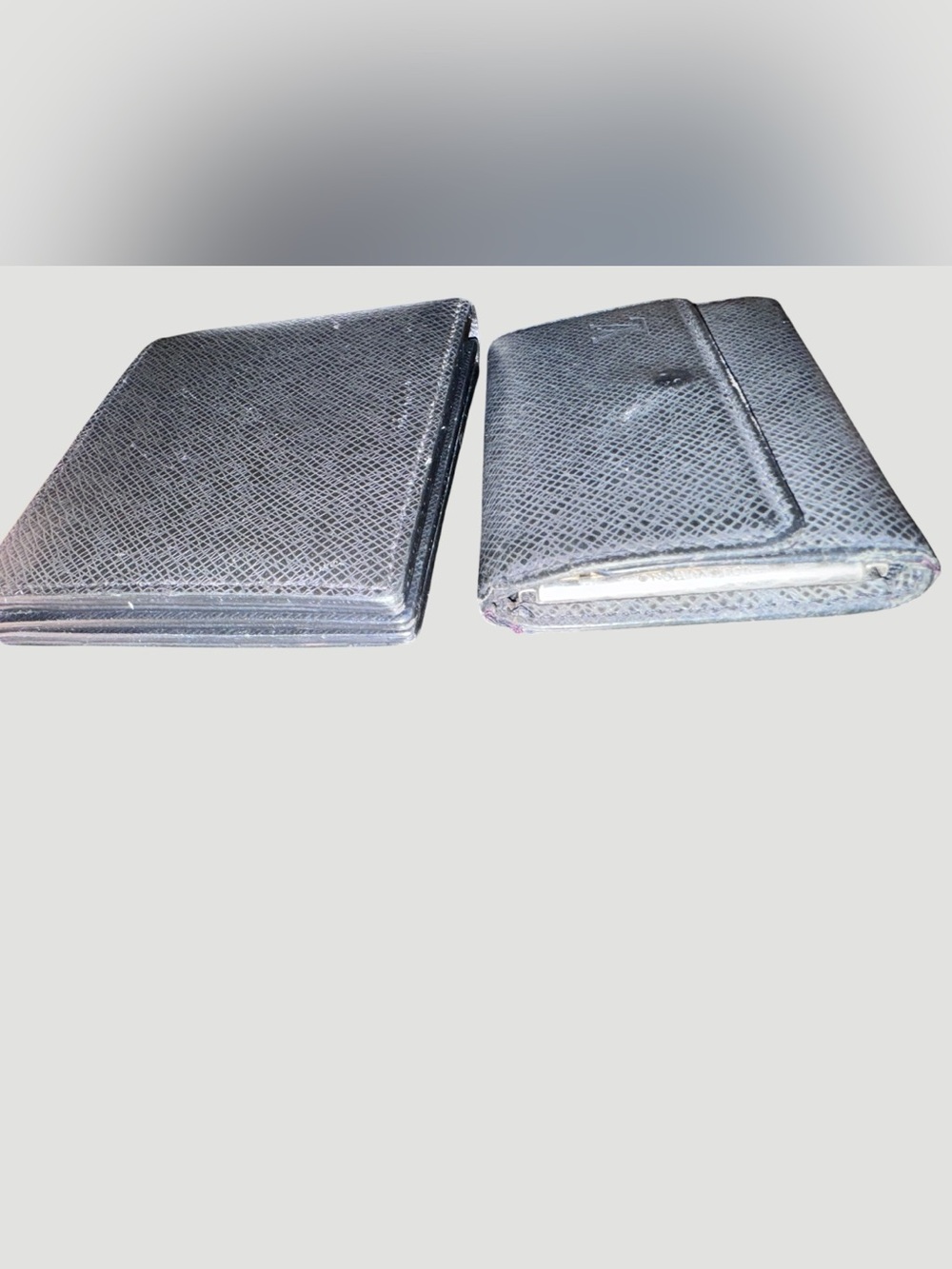 Louis Vuitton Black Taiga Amerigo Leather Wallet and key Holder Set In Box - Picture 6 of 16